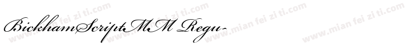 BickhamScriptMM Regu字体转换